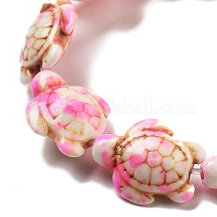 Synthetic Turquoise Dyed Beads Strands&nbsp;G-P507-05P