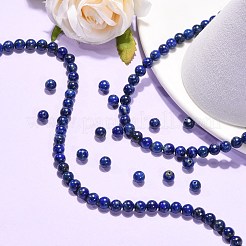Natural Lapis Lazuli Beads Strands&nbsp;X-G-G423-6mm-AB