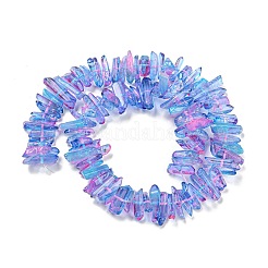 Natural Dyed Quartz Beads Strands&nbsp;G-G791-14D