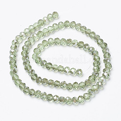 Electroplate Transparent Glass Beads Strands&nbsp;EGLA-A034-T4mm-E10