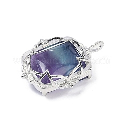 Natural Colorful Fluorite Pendants&nbsp;G-I381-01P-02