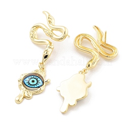 Rack Plating Eye Brass Stud Earrings&nbsp;EJEW-C108-07G