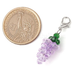 Grape Glass Pendant Decoration&nbsp;HJEW-JM02594