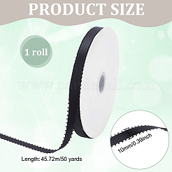 50 Yards Polyester Double Edged Picot Ribbon&nbsp;OCOR-WH0101-130