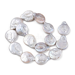 Natural Baroque Pearl Keshi Pearl Beads Strands&nbsp;PEAR-S016-006-1