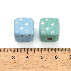 Printed Opaque Acrylic Beads&nbsp;AC-CBADA7D-12