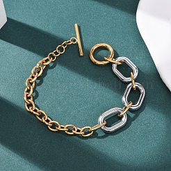 201 Stainless Steel Chain Bracelets&nbsp;LS-BJEW-P378-01B-A