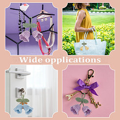 6Pcs 6 Colors Handmade Cotton Yarn Crochet Lily of the Valley Pendant Decorations&nbsp;DIY-FG0006-90