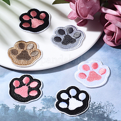 35pcs 7 Colors Polyester Computerized Embroidery Cloth Iron on/Sew on Patches&nbsp;DIY-CJ0001-86