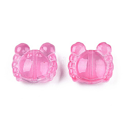 Transparent Spray Painted Glass Beads&nbsp;LS-GLAA-N035-026-C04