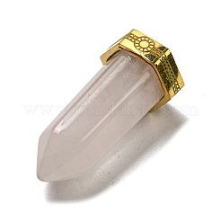 Natural Rose Quartz Pointed Pendants&nbsp;LS-STAS-K273-03G-01