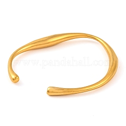 304 Stainless Steel Open Cuff Bangles for Women&nbsp;BJEW-G711-02G