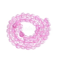Transparent Crackle Glass Beads Strands&nbsp;GLAA-Q108-03A-04