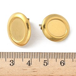 304 Stainless Steel Stud Earring Settings&nbsp;STAS-A057-01G