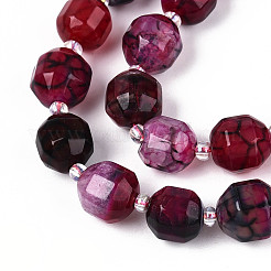 Natural Agate(Dyed & Heated) Beads Strands&nbsp;G-T139-92A