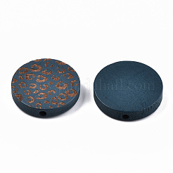 Painted Natural Wood Beads&nbsp;WOOD-T021-49B-03