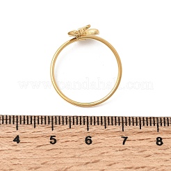 304 Stainless Steel Cuff Rings for Women&nbsp;RJEW-K312-03G