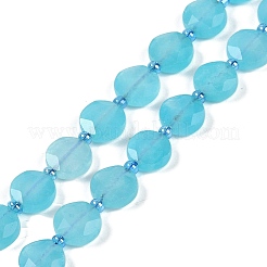 Dyed Natural White Jade Beads Strands&nbsp;G-C116-A29-01