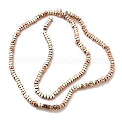 Electroplated Synthetic Non-magnetic Hematite Beads Strands&nbsp;G-L613-I01-01