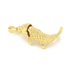 Rack Plating Fish Brass Pendants&nbsp;KK-K341-67G