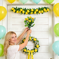 Plastic & Foam Lemon Artificial Simulation Eucalyptus&nbsp;AJEW-WH0709-472