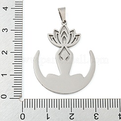 Non-Tarnish 304 Stainless Steel Pendants&nbsp;STAS-Z076-12P