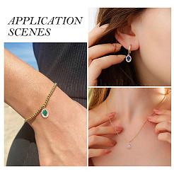 4Pcs 4 Colors Brass Micro Pave Cubic Zirconia Pendants&nbsp;KK-TA0002-58