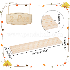 3-Slot Wood Earring Display Cards Stands&nbsp;ODIS-WH0070-01