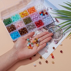 450Pcs 15 Colors Round Imitation Gemstone Acrylic Beads&nbsp;OACR-YW0001-19