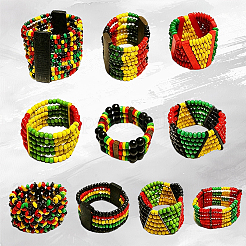 1000Pcs 4 Colors Dyed Natural Wood Beads&nbsp;COCO-SP0002-03