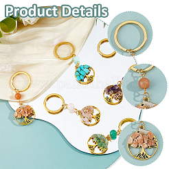 6Pcs Alloy Keychains&nbsp;KEYC-FH00079