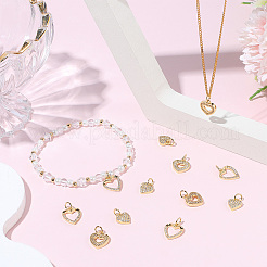 Long-Lasting Plated Brass Micro Pave Cubic Zirconia Charms&nbsp;ZIRC-BBC0003-71