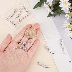 10Pcs Rack Plating Brass Clear Cubic Zirconia Watch Band Clasps&nbsp;KK-SC0003-11P