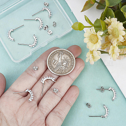 10Pcs Brass Stud Earring Findings&nbsp;KK-BBC0028-21
