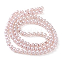 Baking Paint Pearlized Glass Pearl Round Bead Strands&nbsp;HY-Q003-6mm-47-01