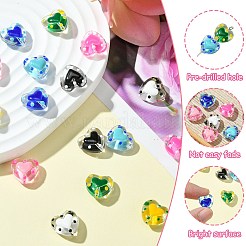 16Pcs 8 Colors Glass Beads&nbsp;LAMP-CJ0001-99