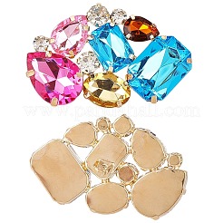 Acrylic & Alloy Shoe Buckle&nbsp;AJEW-WH20033-079B-G