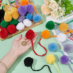 30Pcs 10 Colors Polyester Pompom Ball&nbsp;DIY-BC0016-45