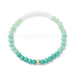 Glass Imitation Jade Beads Stretch Bracelets for Women&nbsp;BJEW-JB12609