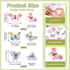 75Pcs 3 Styles Opaque Resin Enamel Cabochons&nbsp;CRES-TA0001-52