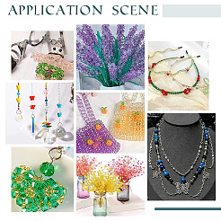 516Pcs 24 Style Crackle Glass Bead&nbsp;GLAA-PH0002-13