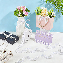 Polyester Lace Trim&nbsp;OCOR-WH0101-271