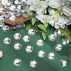 100Pcs Acrylic Rhinestone Cabochons&nbsp;TACR-CY0001-01A