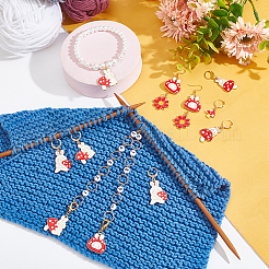 Mushroom Theme DIY Knitting Tools&nbsp;HJEW-AB00579