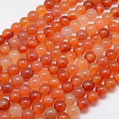Natural Carnelian Beads Strands&nbsp;G-N0006-10mm-17