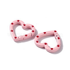 Spray Painted Alloy Spring Gate Rings&nbsp;PALLOY-F293-03