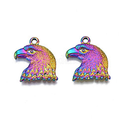 Rainbow Color Alloy Pendants Enamel Settings&nbsp;PALLOY-S180-315