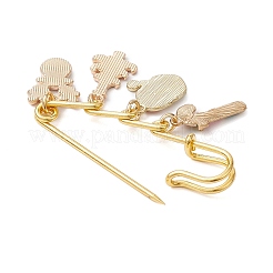 Santa Claus & Christmas Tree & Deer Alloy Enamel Charms Kilt Pins Brooch&nbsp;JEWB-BR00174