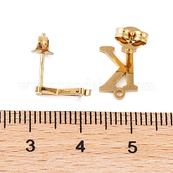 Ion Plating(IP) 304 Stainless Steel Stud Earrings&nbsp;FIND-Q103-01K-G
