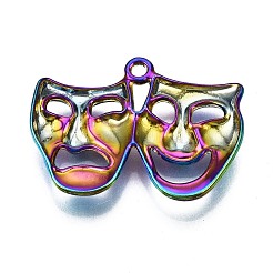 Alloy Comedy and Tragedy Pendants&nbsp;PALLOY-N163-047-NR